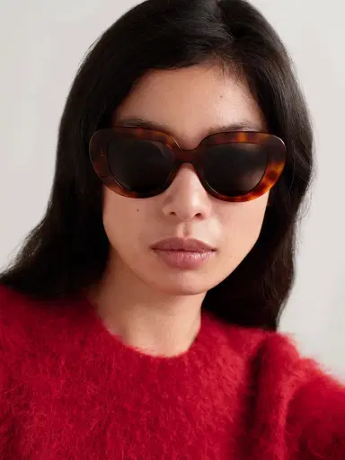 CELINE Eyewear Oversized Butterfly-frame Tortoiseshell Acetate Sunglasses | Thumbnail 2 CELINE Eyewear Oversized Butterfly-frame Tortoiseshell Acetate Sunglasses | Thumbnail 2