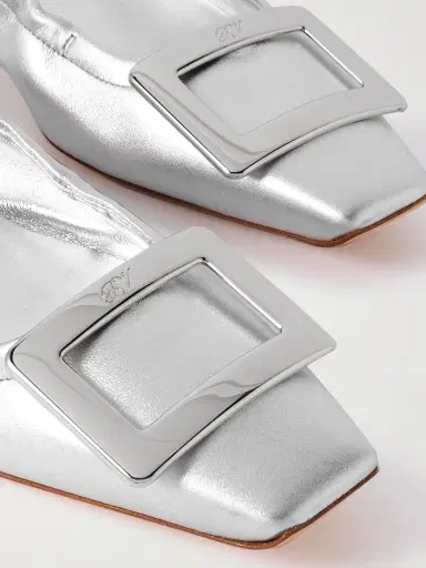 Roger Vivier Belle Vivier 25 Embellished Metallic Ballet Flats | Thumbnail 4 Roger Vivier Belle Vivier 25 Embellished Metallic Ballet Flats | Thumbnail 4