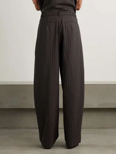 St. Agni Pinstriped Pleated Wool-blend Wide-leg Pants | Thumbnail 4 St. Agni Pinstriped Pleated Wool-blend Wide-leg Pants | Thumbnail 4