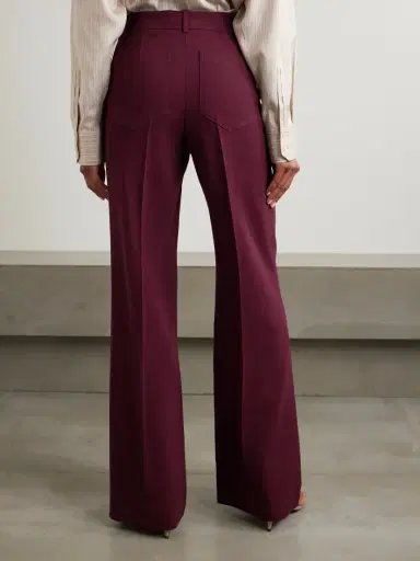 Victoria Beckham Alina Woven Wide-leg Pants | Thumbnail 4 Victoria Beckham Alina Woven Wide-leg Pants | Thumbnail 4