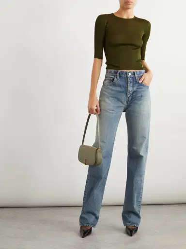 Saint Laurent Embellished Knitted Top | Thumbnail 2 Saint Laurent Embellished Knitted Top | Thumbnail 2
