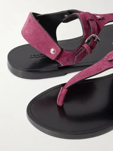 Isabel Marant Akel Embellished Suede Sandals | Thumbnail 4 Isabel Marant Akel Embellished Suede Sandals | Thumbnail 4