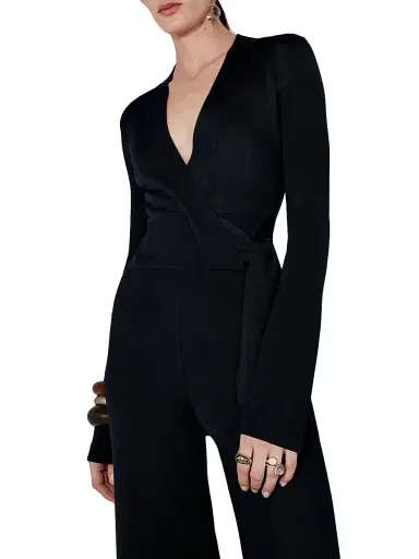 GALVAN LONDON Women's Elemental Tie Jumpsuit - Midnight - Size Small | Thumbnail 4 GALVAN LONDON Women's Elemental Tie Jumpsuit - Midnight - Size Small | Thumbnail 4