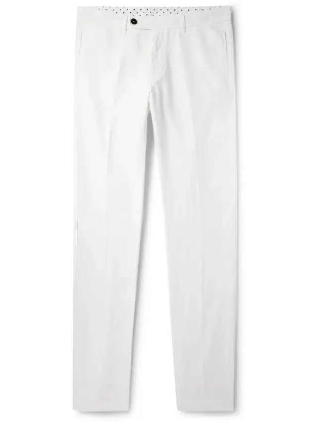 Winch2 Slim-Fit Straight-Leg Cotton and Linen-Blend Trousers - Men