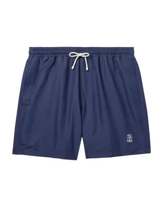Straight-Leg Mid-Length Logo-Embroidered Swim Shorts - Men