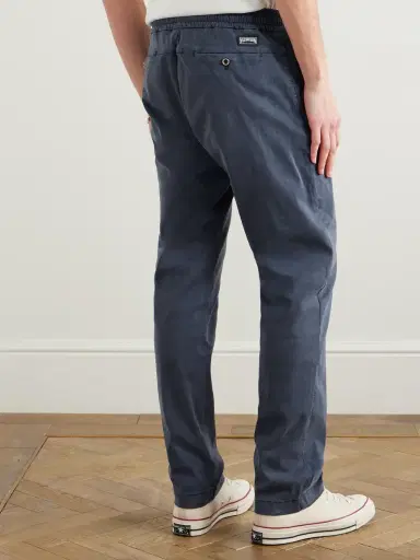 Vilebrequin Clemence Slim-Fit Straight-Leg TENCEL™ Lyocell-Blend Drawstring Trousers - Men | Thumbnail 4 Vilebrequin Clemence Slim-Fit Straight-Leg TENCEL™ Lyocell-Blend Drawstring Trousers - Men | Thumbnail 4