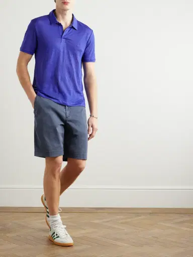 Vilebrequin Ponche Straight-Leg Lyocell and Cotton-Blend Bermuda Shorts - Men | Thumbnail 2 Vilebrequin Ponche Straight-Leg Lyocell and Cotton-Blend Bermuda Shorts - Men | Thumbnail 2