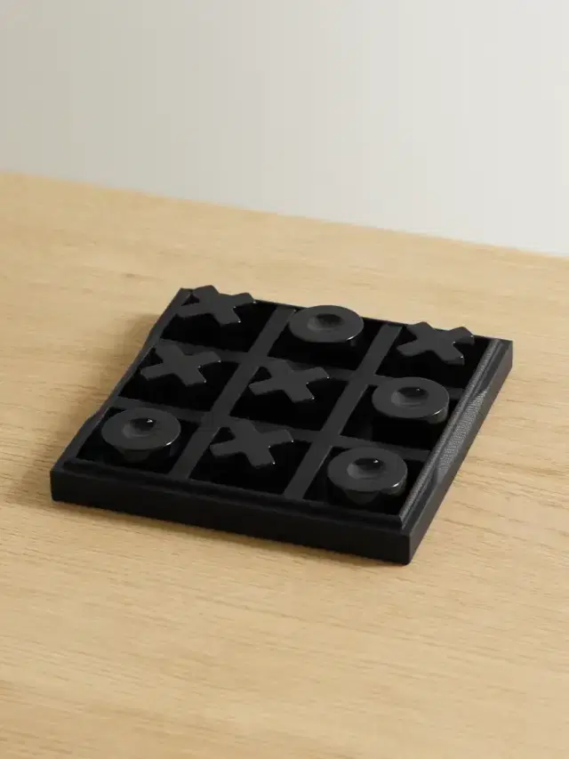 Smythson Textured-leather Noughts And Crosses Set
