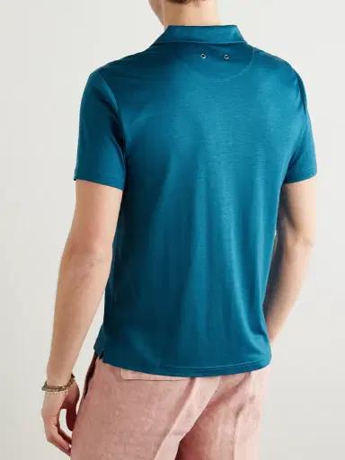 Vilebrequin Pirinol TENCEL™ Lyocell Polo Shirt - Men | Thumbnail 3 Vilebrequin Pirinol TENCEL™ Lyocell Polo Shirt - Men | Thumbnail 3