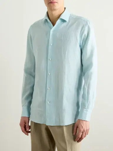 Zegna Oasi Linen Shirt - Men | Thumbnail 3 Zegna Oasi Linen Shirt - Men | Thumbnail 3
