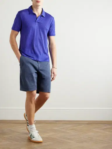 Vilebrequin Pyramid Linen-Jersey Polo Shirt - Men | Thumbnail 2