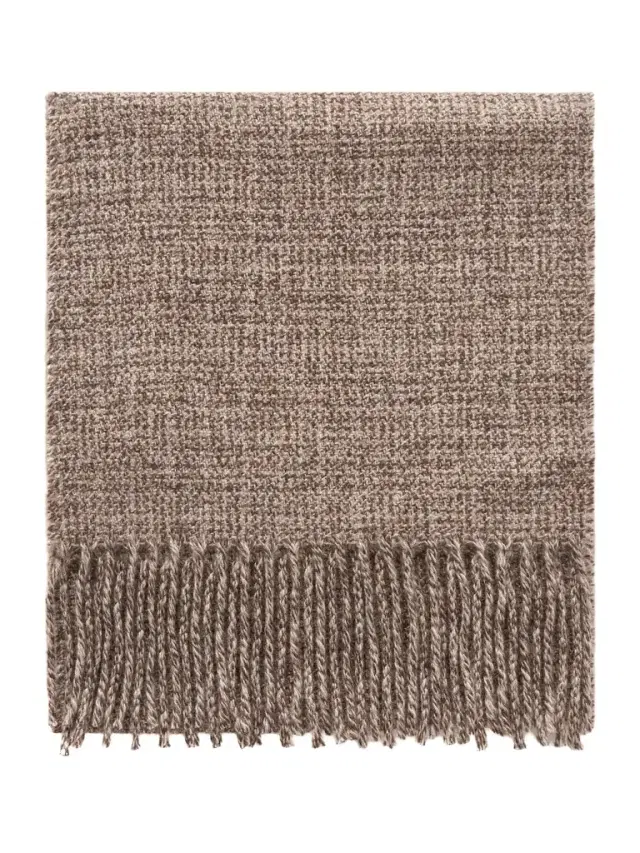 Loro Piana Fringed Cashmere-Tweed Scarf - Men