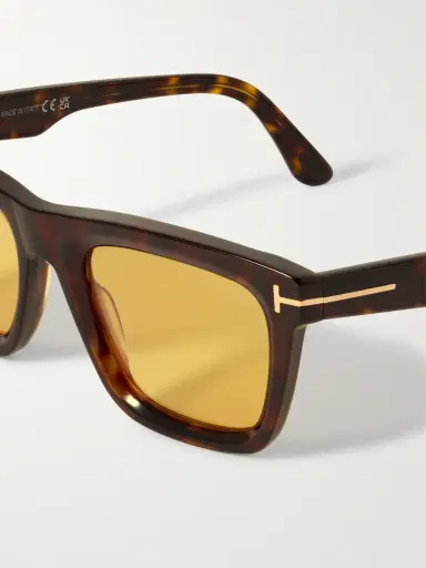 Tom Ford Lelio Square-Frame Tortoiseshell Acetate Sunglasses - Men | Thumbnail 3 Tom Ford Lelio Square-Frame Tortoiseshell Acetate Sunglasses - Men | Thumbnail 3