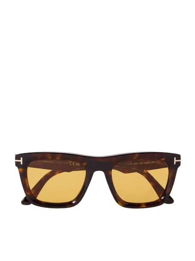 Lelio Square-Frame Tortoiseshell Acetate Sunglasses - Men