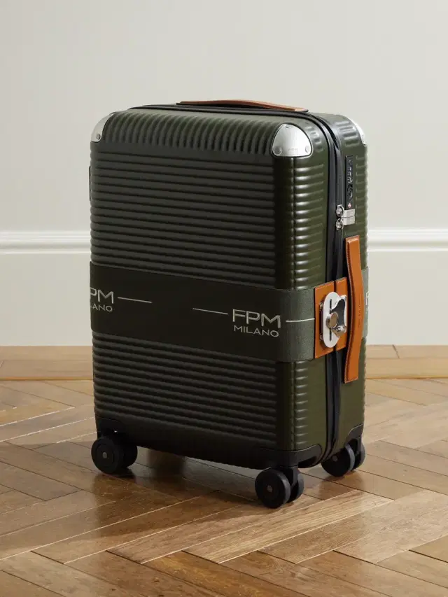 FPM Milano Bank Zip Deluxe M 55cm Leather-Trimmed Polycarbonate Spinner Carry-On Suitcase - Men