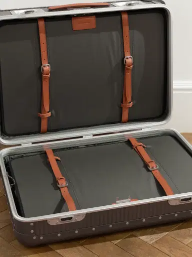 FPM Milano Bank Spinner 68cm Leather-Trimmed Aluminium Spinner Suitcase - Men | Thumbnail 3 FPM Milano Bank Spinner 68cm Leather-Trimmed Aluminium Spinner Suitcase - Men | Thumbnail 3