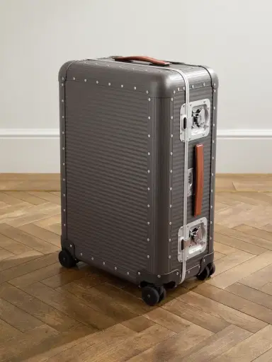FPM Milano Bank Spinner 68cm Leather-Trimmed Aluminium Spinner Suitcase - Men | Thumbnail 1 FPM Milano Bank Spinner 68cm Leather-Trimmed Aluminium Spinner Suitcase - Men | Thumbnail 1