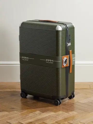 FPM Milano Bank Zip Deluxe 76cm Leather-Trimmed Polycarbonate Spinner Suitcase - Men | Thumbnail 1 FPM Milano Bank Zip Deluxe 76cm Leather-Trimmed Polycarbonate Spinner Suitcase - Men | Thumbnail 1