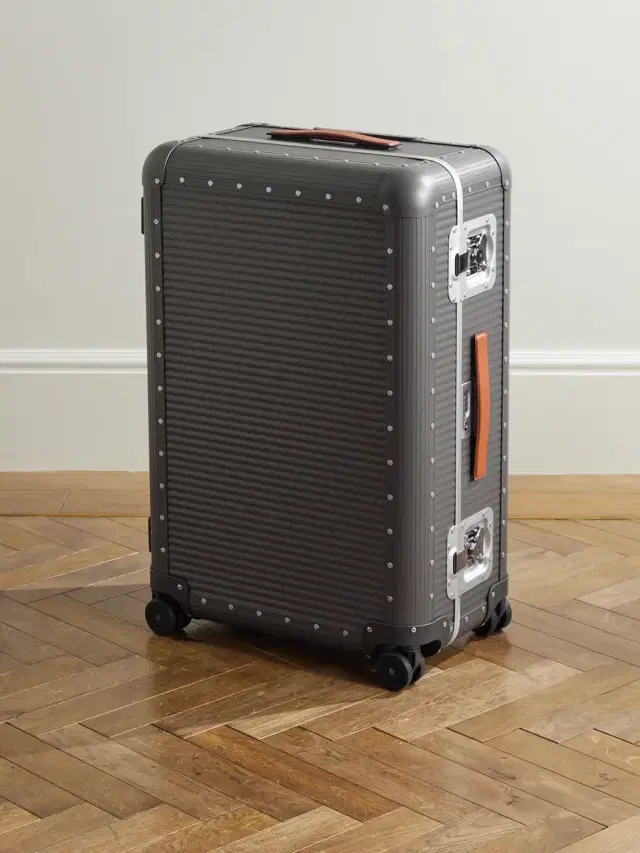 FPM Milano Bank Spinner 76cm Leather-Trimmed Polycarbonate Spinner Suitcase - Men
