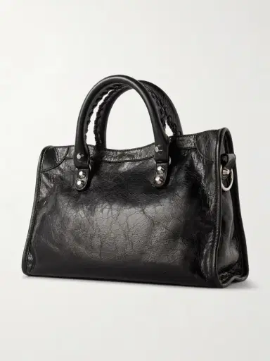 Balenciaga Le City Small Embellished Textured-leather Tote | Thumbnail 3