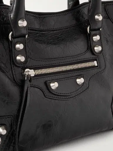 Balenciaga Le City Small Embellished Textured-leather Tote | Thumbnail 4