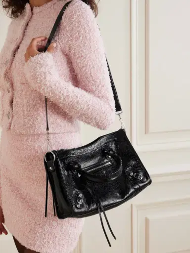 Balenciaga Le City Small Embellished Textured-leather Tote | Thumbnail 6