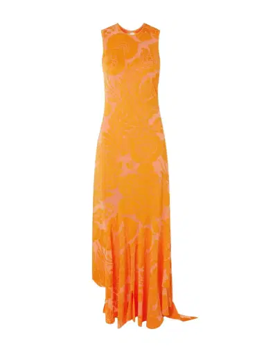 Etro Asymmetric Open-back Devoré-jersey Maxi Dress | Thumbnail 1 Etro Asymmetric Open-back Devoré-jersey Maxi Dress | Thumbnail 1