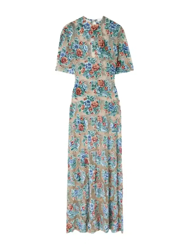 Devoré Jacquard-knit Dress