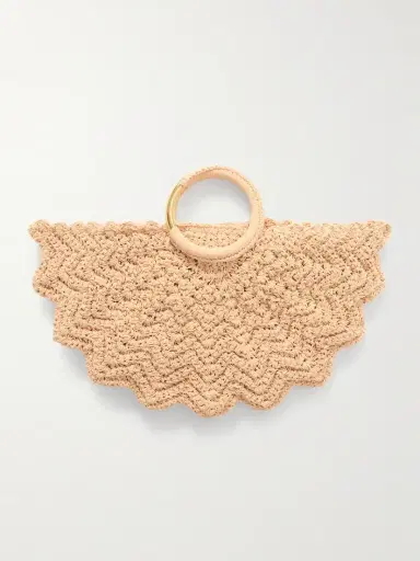 Chloé Bracelet Paravent Embroidered Faux Raffia Tote | Thumbnail 3