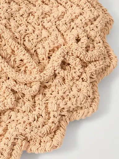 Chloé Bracelet Paravent Embroidered Faux Raffia Tote | Thumbnail 4