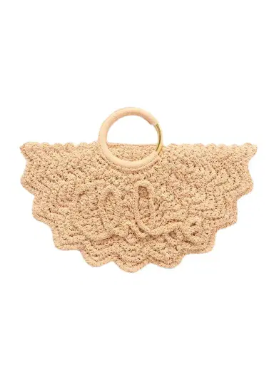 Chloé Bracelet Paravent Embroidered Faux Raffia Tote | Thumbnail 1
