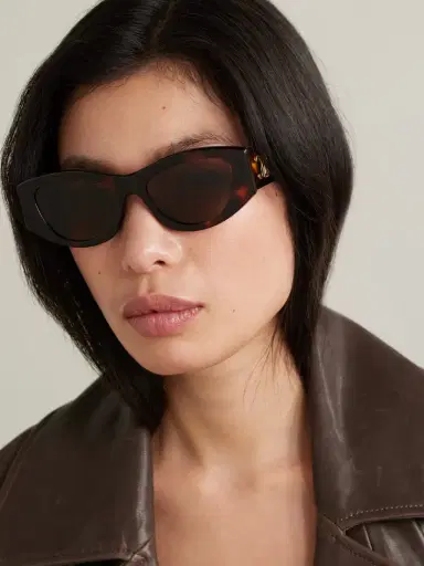 CELINE Eyewear Triomphe Tortoiseshell Acetate Sunglasses | Thumbnail 2 CELINE Eyewear Triomphe Tortoiseshell Acetate Sunglasses | Thumbnail 2