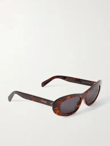 CELINE Eyewear Cat-eye Tortoiseshell Acetate Sunglasses | Thumbnail 3 CELINE Eyewear Cat-eye Tortoiseshell Acetate Sunglasses | Thumbnail 3