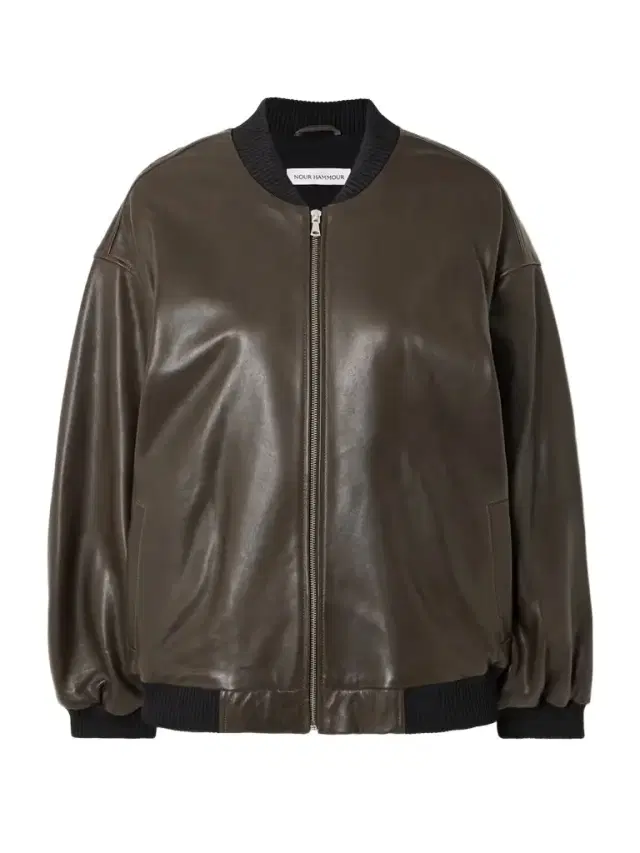 Marly Leather Bomber Jacket