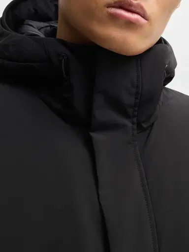 BOSS Men's Water-Repellent Jacket with Down Filling - Black | Thumbnail 5