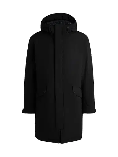BOSS Men's Water-Repellent Jacket with Down Filling - Black | Thumbnail 1