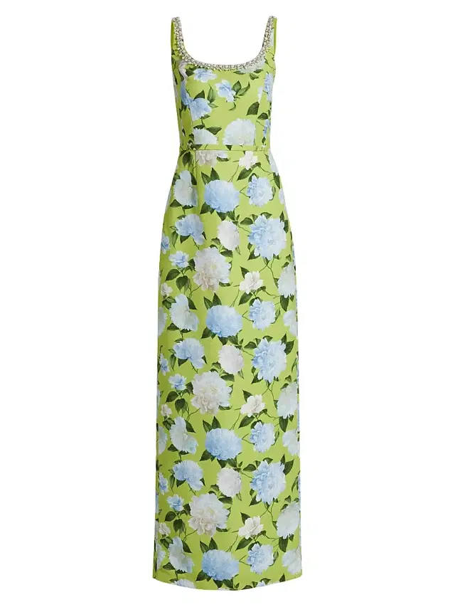 SACHIN BABI Women's Lana Floral Embellished Gown - Citrine Peonies
