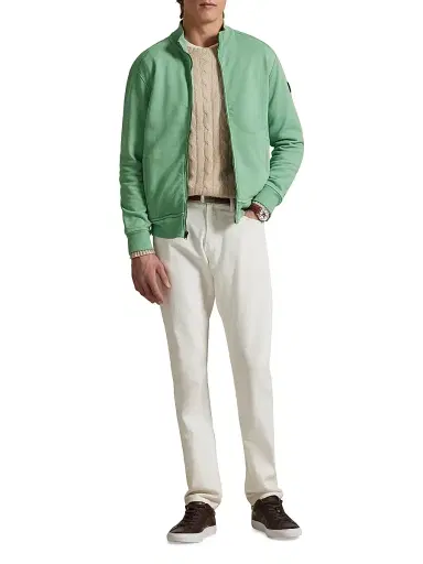 Polo Ralph Lauren Men's French Terry Track Jacket - Faded Mint - Size XXL | Thumbnail 2 Polo Ralph Lauren Men's French Terry Track Jacket - Faded Mint - Size XXL | Thumbnail 2