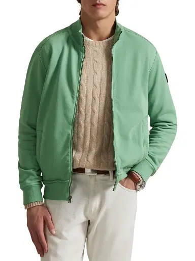 Polo Ralph Lauren Men's French Terry Track Jacket - Faded Mint - Size XXL | Thumbnail 1 Polo Ralph Lauren Men's French Terry Track Jacket - Faded Mint - Size XXL | Thumbnail 1