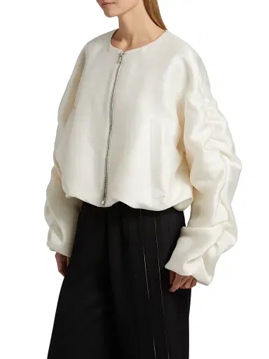 anOnlyChild Women's Just A Pinch Sanguinetti Jacket - Creme - Size Large | Thumbnail 4