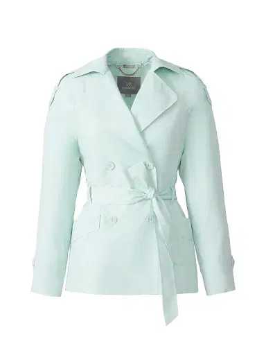 Soia & Kyo Women's Medina Belted Trench Coat - Aquatic Mint - Size XS | Thumbnail 1 Soia & Kyo Women's Medina Belted Trench Coat - Aquatic Mint - Size XS | Thumbnail 1