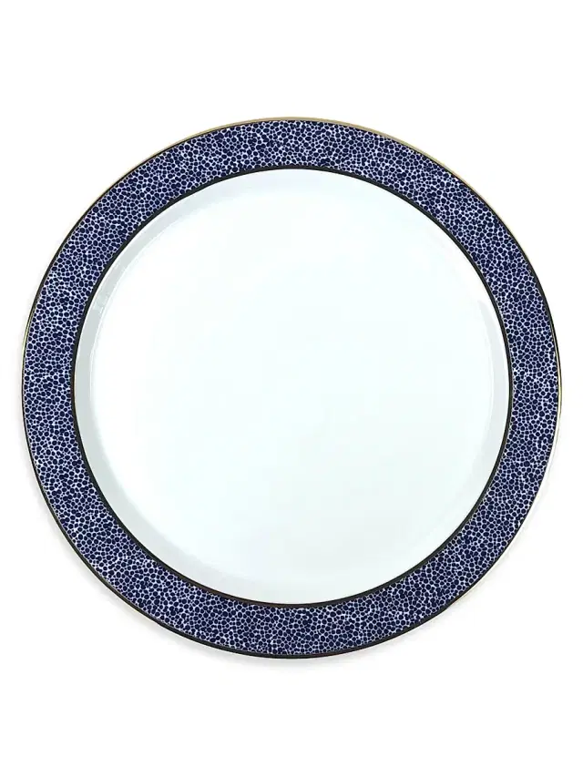 Panthera Indigo 4-Piece Dinner Plate Set - Blue