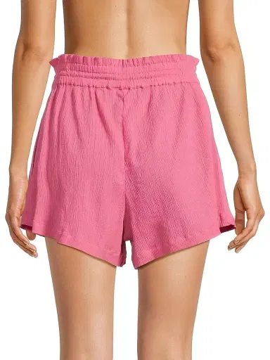 Change of Scenery Women's Vicki Cotton Shorts - Hibiscus | Thumbnail 5 Change of Scenery Women's Vicki Cotton Shorts - Hibiscus | Thumbnail 5