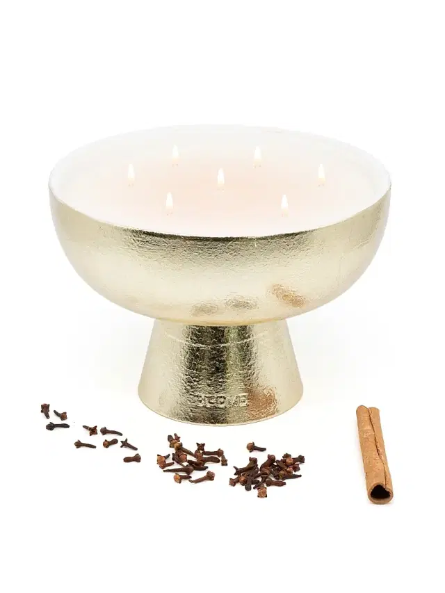 Blueme Gold Cheer Pomegranate & Clove Ceramic Candle