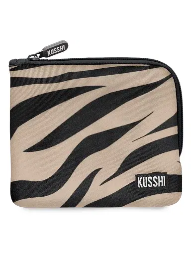 KUSSHI Women's On-The-Go 2-Piece Pouch Set - Zebra | Thumbnail 2 KUSSHI Women's On-The-Go 2-Piece Pouch Set - Zebra | Thumbnail 2