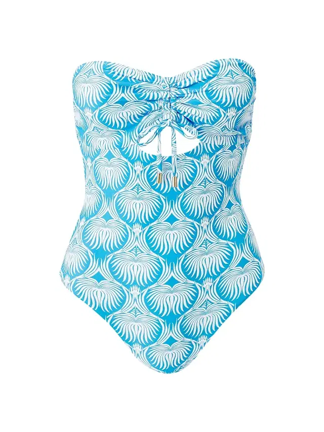 Melissa Odabash Women's Lucca Bandeau One-Piece Swimsuit - Lotus