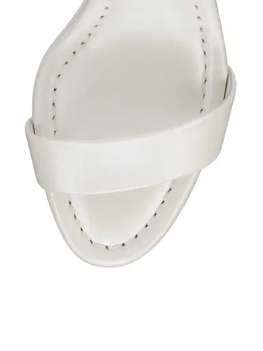 Christian Louboutin Women's Miss Jane 85MM Leather Sandals - White - Size 12 | Thumbnail 4
