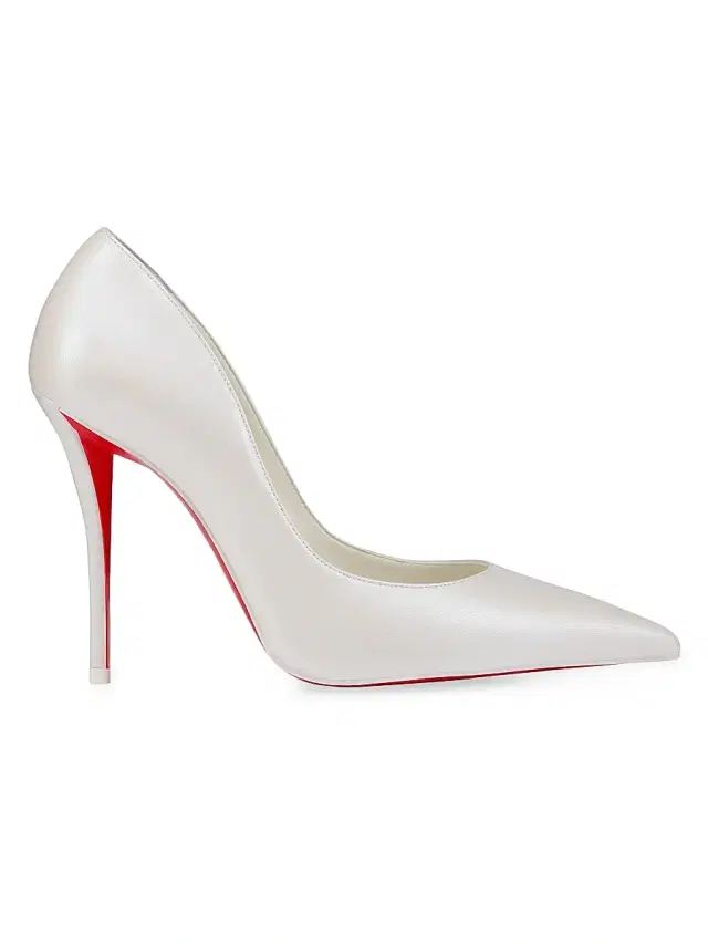 Women's Miss Z Nappa Leather 100MM Pumps - White