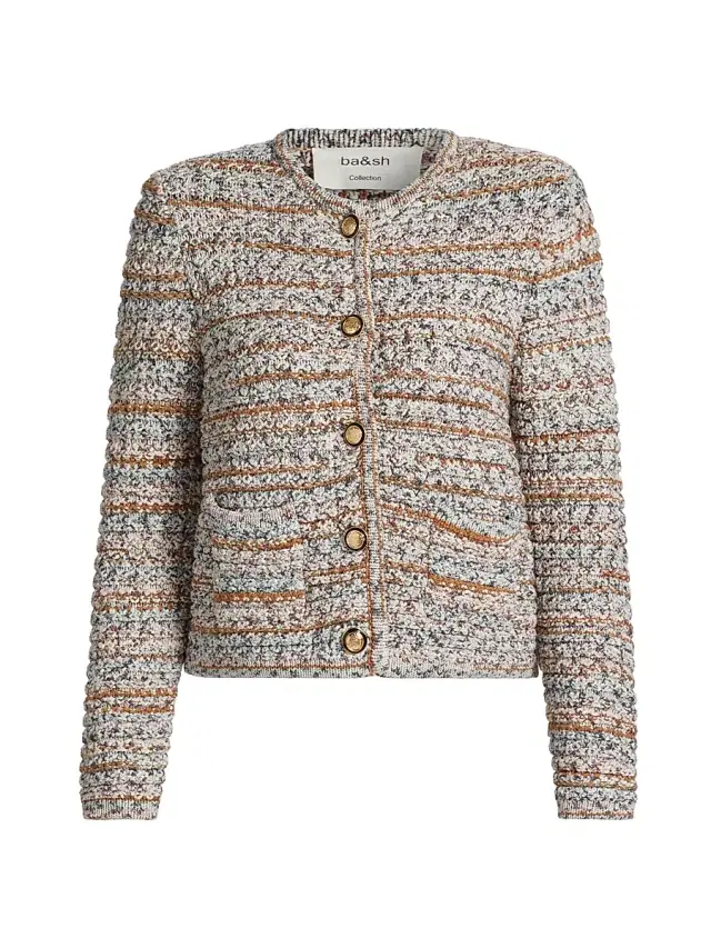 Women's Mixed Knit Cardigan - Beige