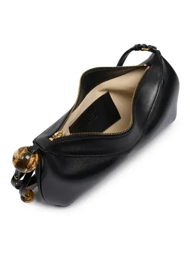 Jacquemus Women's Le Grand Bisou Perle Leather Shoulder Bag - Black | Thumbnail 3 Jacquemus Women's Le Grand Bisou Perle Leather Shoulder Bag - Black | Thumbnail 3